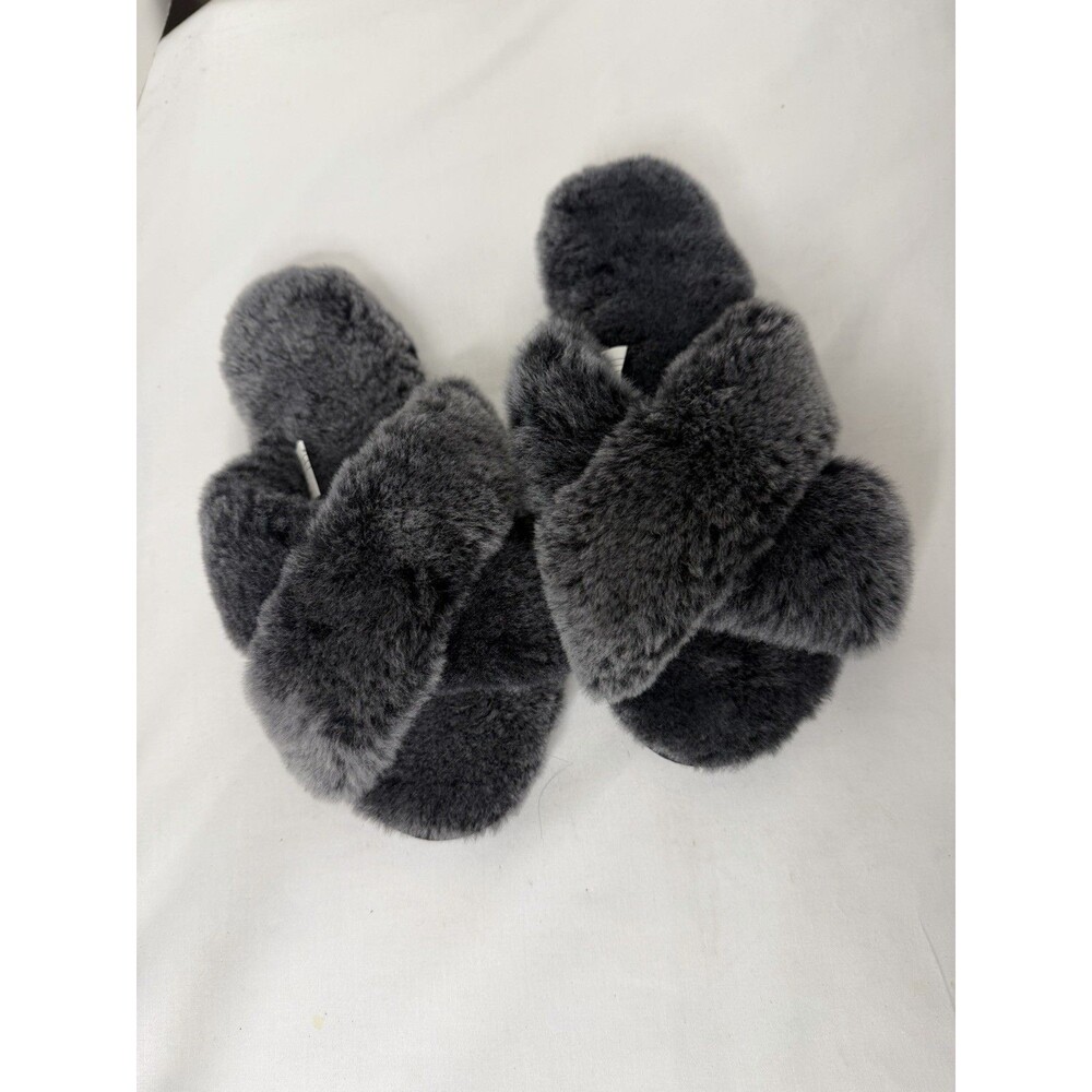 EMU Mayberry Charcoal Gray Sheepskin Slippers Size 7 New NWOB - Picture 2 of 12